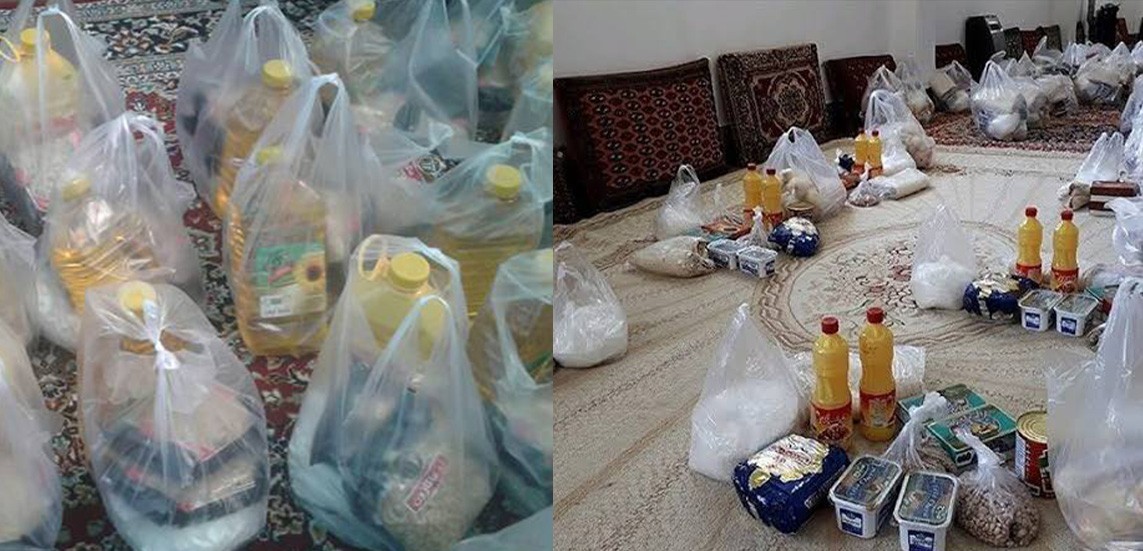 توزیع بسته‌های معیشتی مجتمع طرح‌های اکتشافی سیستان و بلوچستان با کمک سرمایه‌گذار در بزمان